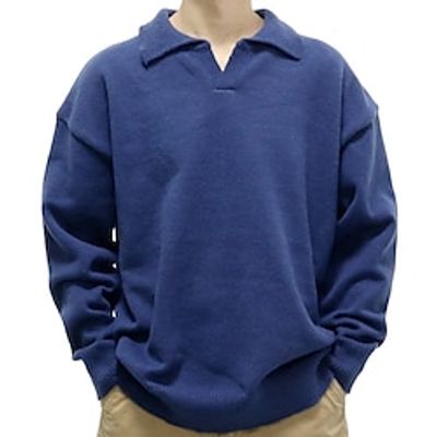 Unisex Pullover Sweater Jumper Knitwear Pullover Chunky Knit Regular Solid Plain Color Lapel Clothing Apparel Drop Shoulder Fall Winter Black Red M Lightinthebox Unisex Pullover Sweater Jumper Knitwear Pullover Chunky Knit Regular Solid Plain Color Lapel Clothing Apparel Drop Shoulder Fall Winter Black Red M Lightinthebox