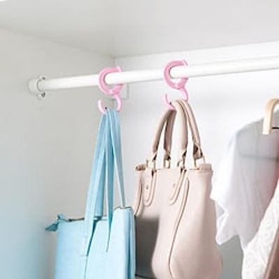 2 Creative S-shaped Lock Hooks Multi-functional Windproof Non-slip Hook With Card Position Clothes Hook Bag Hanger Lightinthebox