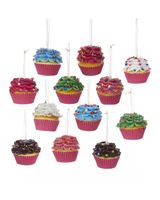 Homesmiths Christmas 2.95 inch Foam Flower Cupcake Assorted 1 Piece - thumbnail