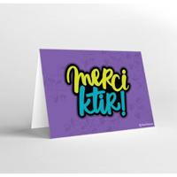 Mukagraf Merci Ktiir Greeting Card (17 x 11.5cm) - thumbnail