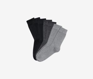 Mens 7 Pairs Socks  Black/Gray