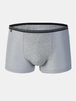 Comfortable Mesh Breathable Antibacterial U Convex Pouch Mid Waist Boxers for Men