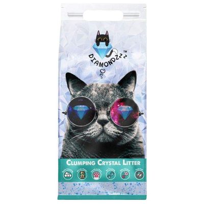 Nutrapet Diamondzzz Clumping Cat Litter Silica Gel Unscented - 2.7Kg