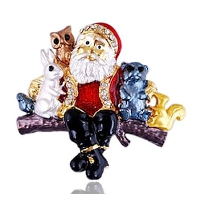 Women's Brooches Classic Happy Stylish Brooch Jewelry Gold For Street Gift Lightinthebox