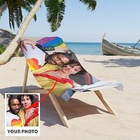 Customized Valentine's Day Beach Towel Beach Blanket Bath Towel- Personalized Towel for a Romantic Getaway Lightinthebox - thumbnail