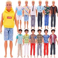 13 Sets Men's Formal Dress Pink Doll Clothes Ken Prince Sportswear Top Pants Shirt Two Piece Set For Men Lightinthebox - thumbnail