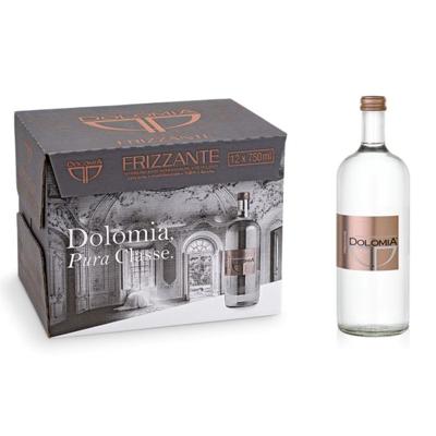 Dolomia Mineral Sparkling Water Glass Bottles 750Ml (Pack of 12)
