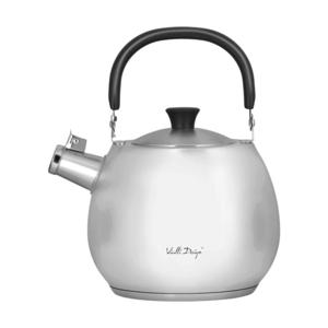 Vialli Design Kettle With A Whistle Matt Steel Bolla 2.5L 2.5 L