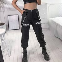 Women's Cargo Pants Pants Trousers Ankle-Length High Waist Fashion Sports  Outdoor Casual Daily Black S M Spring   Fall Lightinthebox - thumbnail