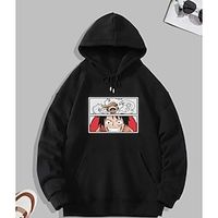 Hoodie Cartoon Manga Anime Front Pocket Graphic Hoodie For Men's Women's Unisex Adults' Hot Stamping 100% Polyester Party Casual Daily miniinthebox - thumbnail