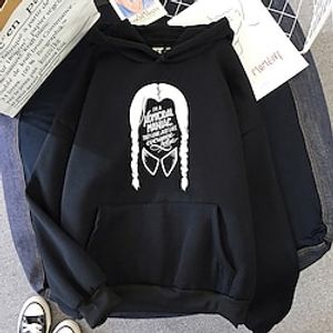 Inspired by Wednesday Addams Addams family Wednesday Hoodie Cartoon Manga Anime Front Pocket Graphic Hoodie For Men's Women's Unisex Adults' Hot Stamping 100% Polyester Lightinthebox