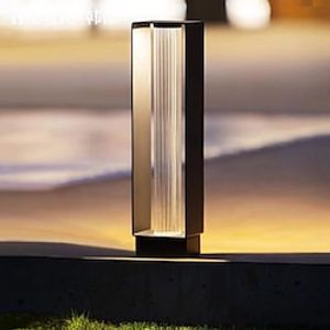 Pathway Lights Post Lights IP55 Waterproof Outdoor Lamp Post Lawn Light Floor Lamp Metal Glass E26 Lampholder Hardwired Lightinthebox