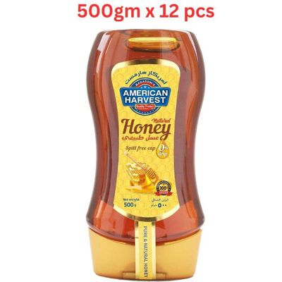 American Harvest Pure & Natural Honey Down Squeeze 12X500 Gm