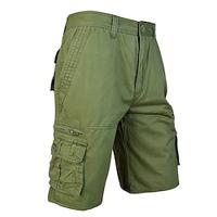 Men's Tactical Shorts Cargo Shorts Shorts Button Multi Pocket Plain Wearable Short Outdoor Daily Going out 100% Cotton Fashion Classic Black Army Green Lightinthebox - thumbnail