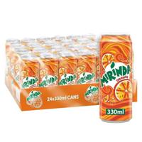 Mirinda Orange Carbonated Soft Drink Can 330 ml x 24 Carton