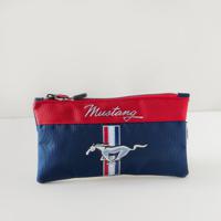 Mustang Printed Pencil Case with Zip Closure