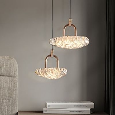 LED Pendant lamp 3 Color 1317cm Pendant lamp Metal Crystal Interior Hanging lamp Loft Height Adjustable Ceiling Pendant lamp Bedroom Bar Cafe Office Table Hanging Lamps 110-240V Lightinthebox