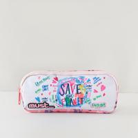 MUST Printed Pencil Case with Zip Closure