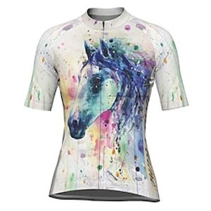 21Grams Women's Cycling Jersey Short Sleeve Bike Top with 3 Rear Pockets Mountain Bike MTB Road Bike Cycling Breathable Quick Dry Moisture Wicking Reflective Strips White Polyester Spandex Sports Lightinthebox