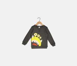 Toddler Boys Alien Graphic Sweatshirt  Grey Combo