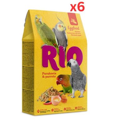 RIO Eggfood For Parakeets And Parrots 250g (Pack Of 6)