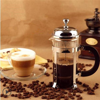 French Press Shatter Proof Coffee Maker Stainless Steel Frame Coffee Maker