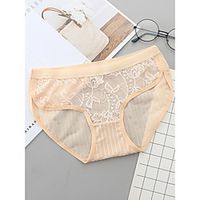 Women's 1 PC Lace G-strings  Thongs Panties Low Waist White Red Black One-Size Lightinthebox - thumbnail