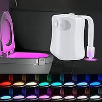 Toilet Night Light PIR Motion Sensor Toilet Lights LED Washroom Night Lamp 168 Colors Toilet Bowl Lighting For Bathroom Washroom Lightinthebox - thumbnail