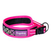 Freedog Boreal Reflective Collar For Dogs - Large Fuchsia/Pink