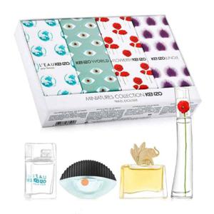 Kenzo (W) Mini Set (L'Eau Pour Femme Edt 5Ml + World Edp 5Ml + Flower Edp 4Ml + Jungle Edp 5Ml)