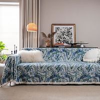 Vintage Sofa Throw Blanket Soft Cozy Cotton Polyester Blend Sofa Cover Floral Slipcover Sofa Towel for Couch Sofa Chair Bed Living Room Lightinthebox - thumbnail