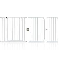 Baby Safe - Metal Safety Gate With 30 cm - 45 cm Extension - White BS_CM_MG3045WH