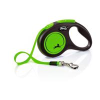 Flexi New Neon S Tape Cat/Dog Leash 5M - Green