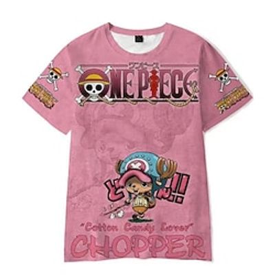 One Piece Cosplay T-shirt Cartoon Manga Print Graphic T-shirt For Men's Women's Unisex Adults' 3D Print 100% Polyester Party Festival miniinthebox One Piece Cosplay T-shirt Cartoon Manga Print Graphic T-shirt For Men's Women's Unisex Adults' 3D Print 100% Polyester Party Festival miniinthebox