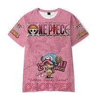 One Piece Cosplay T-shirt Cartoon Manga Print Graphic T-shirt For Men's Women's Unisex Adults' 3D Print 100% Polyester Party Festival miniinthebox