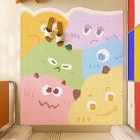Cartoon Cute Little Monster Door Mat Entrance Floor Mat Tailable and Non Slip Area Rug Home Entrance Silk Ring Floor Mat miniinthebox - thumbnail