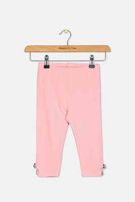 Toddler Girls Gingham Bow Leggings Pink Toddler Girls Gingham Bow Leggings Pink