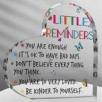 Cheer Up Gifts For Best Friend Encouragement Signs For Women -Clear Acrylic Desk Decorative Sign For Home Office Thank You Gift Art Craft Ornament Gift Aesthetic Decor Desk Ornament Lightinthebox