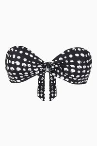 Polka-Dot Bandeau Bikini Top