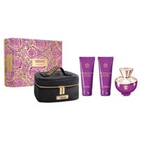 Versace Dylan Purple Pour Femme (W) Edp 100Ml + 100Sg + 100Bl + Pouch Set