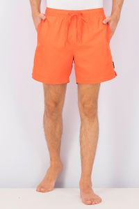 Mens Drawstring Swim Shorts  Orange