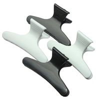 4 Pcs Black White Butterfly Hair Clamps Claw Hairdressing Accessories