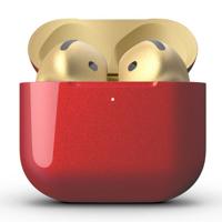 Merlin Craft Customized Apple Airpods 4 Combo Red Gold