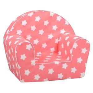 Delsit Armchair - Unicorns - Pink With Stars