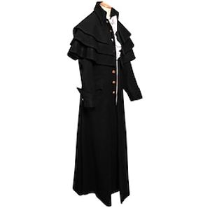 Punk  Gothic Medieval Renaissance 17th Century Coat Outerwear Men's Costume Vintage Cosplay Performance Party Festival Long Sleeve Coat miniinthebox
