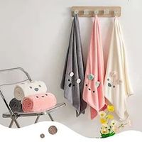 Coral Velvet Koala Rabbit Ear Bath Towel Cute Cartoon Children's Swimming Towel Wedding Gift Lightinthebox - thumbnail