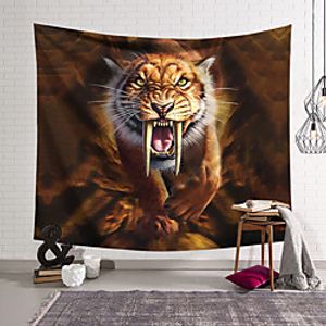 Wall Tapestry Art Decor Blanket Curtain Hanging Home Bedroom Living Room Tiger Animal  Psychedelic Lightinthebox