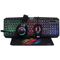 Hezire 4 in1 Wired Gaming Combo - HEZ-GAM-BNDL-4
