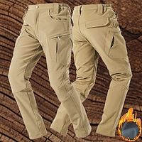 Men's Cargo Pants Softshell Pants Tactical Pants Hiking Pants Print Pocket Plain Camouflage Comfort Breathable Outdoor Daily Going out Fashion Casual Black Camouflage Lightinthebox - thumbnail
