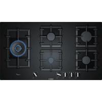 BOSCH Series 6 Gas Hob 90 cm Tempered Glass, Black (PPS9A6B90M)